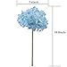 Artificial Hydrangea Flowers, Meiwo 2 Pcs Fake Hydrangea Silk Flowers to Shine Your Wedding Scene Arrangement and Home Party Decor(Blue)
