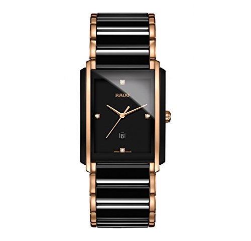 Rado integral jubile two-tone black ceramic and rose go…
