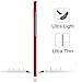 TORRAS Slim Fit Galaxy S8 Case Hard Plastic PC Ultra Thin S8 Mobile Phone Cover Case with Matte Finish Coating Grip Compatible with Samsung Galaxy S8,Red