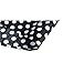 uxcell Men's Shirts Polka Dots Long Sleeve Slim Fit Printed Black Dress Button Down Shirt 44