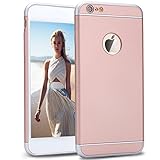 IPhone 6s Case,iPhone 6 Case,[4.7inch]by Ailun,3 in 1 Design,Premium Solid PC Back,Ultra-Slim&Lightweight,Slip-Proof Matte Coating,Shock-Absorption&Anti-Scratch,Fingerprint&Oil Stain Cover[Rose GOLD]