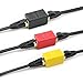 PASOW RJ45 Coupler in-Line Coupler Cat7 Cat6 Cat5e Ethernet Cable Extender Adapter Female to Female (3 Pack)