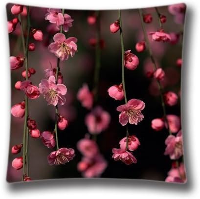 Best Gift idea, 16X16 inches Cherry Blossoms Japan Designed Decorative Pillow Cover, Amazing Pillowcase AnasaC31506