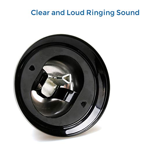 Call Bells, Customer Service Bell, Desk Bell, 3.3 inches Diameter with Pleasant Sound Effect, Durable and Anti-Rust Bellhop Bell for Call Customer Service, Restaurant Games,Hotel Bell, Dinner Bell - Thumbnail 4