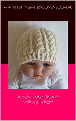 Baby's cable and rib beanie knitting pattern - Sammy