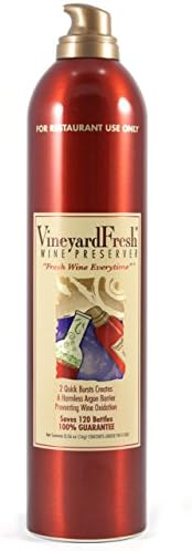 Wine Preserver | Argon Wine Preserver Spray | Save Open Bottles of Wine | Restaurant Size Saves 120 Bottles | 1 Can (Aluminum 16g)