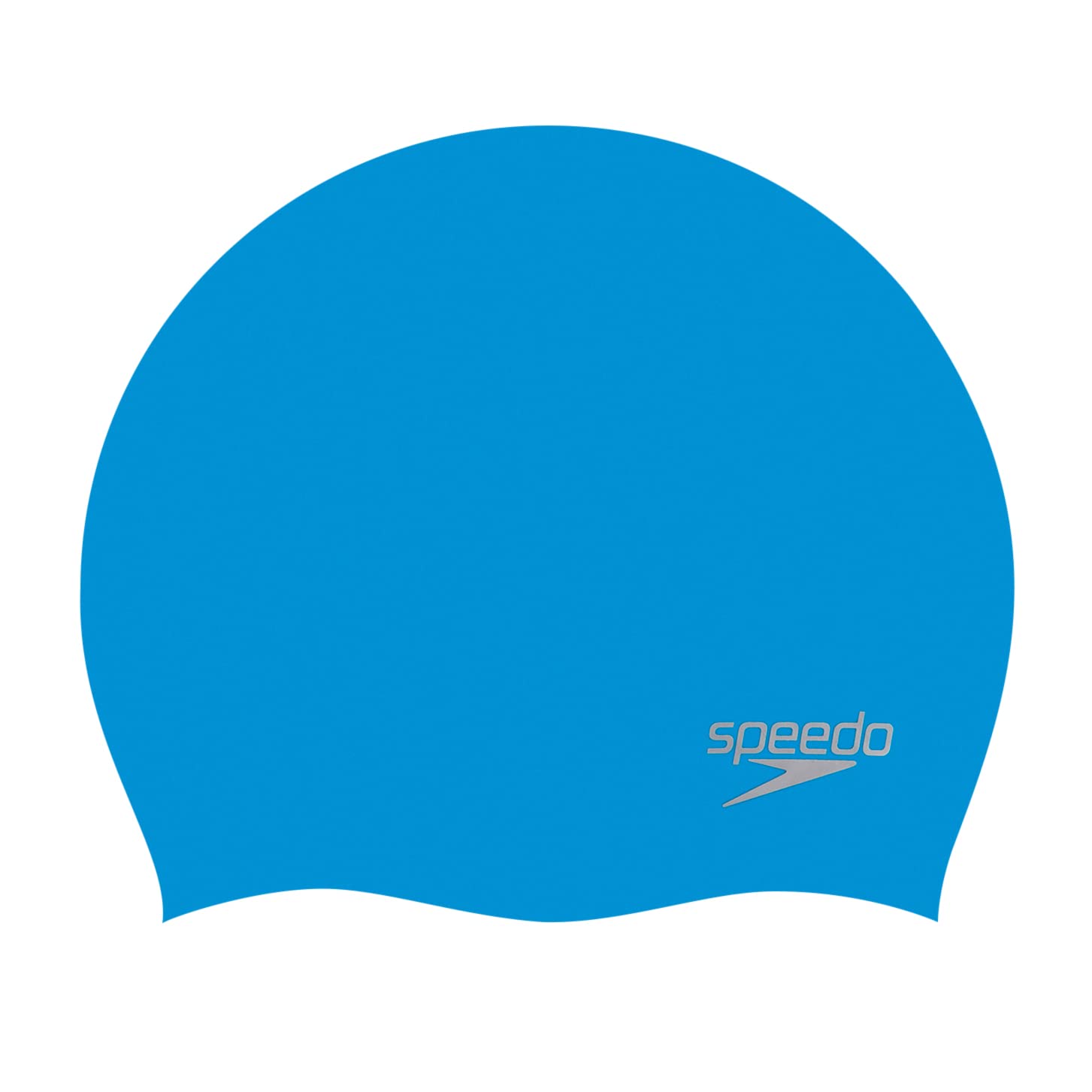 Speedo Unisex-Adult Plain Moulded Silicone Swimming Cap | Swim Essentials | Hair Protection Training Aids