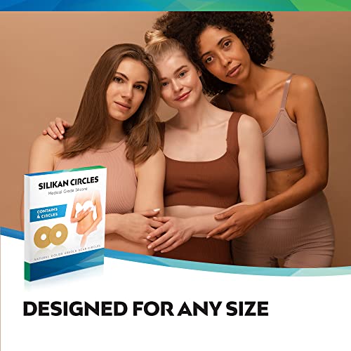 Areola Silicone Scar Gel Circles Sheet 4 Pack MedicalGrade (2 Pair