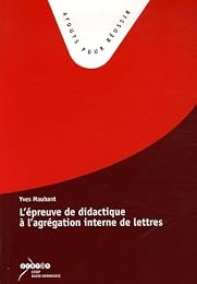 L' épreuve de didactique à l'agrégation interne de lettres