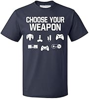 P&B Choose Your Weapon Gamer Funny Men's T-Shirt