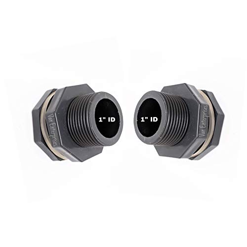 Rain Barrel Diverter Collection System Kit with Bulkheads and PVC Hose