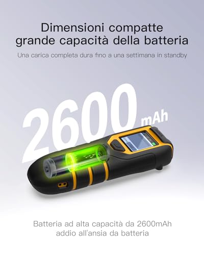 Inateck 1D 2D QR Barcode Reader, Portable Barcode Scanner Wireless Bluetooth, 2600 mAh Battery, Compatible Tablet iPhone Android iOS PC, Ideal Warehouse Logistics Shop Shipping