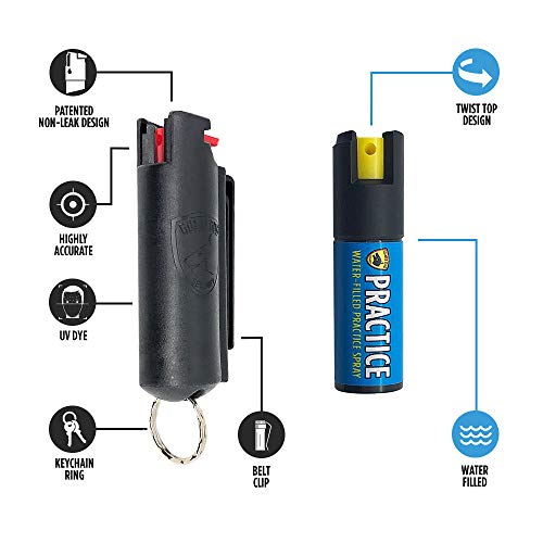 Guard Dog Security Pepper Spray with Practice canister Max Police
