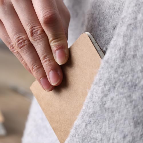 Koogel 32 Stück Klein Liniert Notizbücher, Notizbuch Journal Tagebuch Notizblöcke Schulhefte 13 x 9cm Notizbücher mit Kraftpapier-Einband Braun
