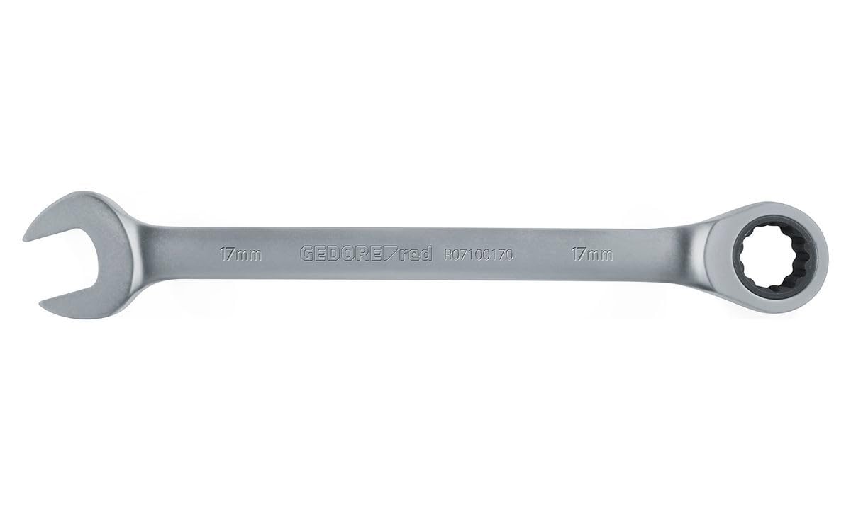 GEDORE red Combination ratchet spanner, with ratchet, AF 11 mm, Flat, Bi-hex, Spanner, R07100110