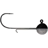 BIG BITE BAITS 2/0 - Swimmer Ball Head - 1/8 OZ - Black Back(4 PK)