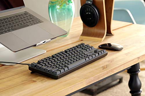 DROP ENTR Mechanical Keyboard — Tenkeyless Anodized Aluminum Case, Doubleshot Shine-Through PBT Keycaps, N-Key Rollover, USB-C, White Backlit LED, Tactile Switches (Black, Halo True)