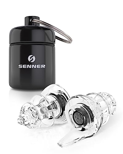 Senner MotoPro Motorcycle Ear Plugs with Aluminum Case, Reduce Wind Noise, Traffic Remains Audible for Long and Repeated Uses(SNR 17DB)
