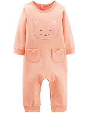 Baby Girls' Graphic Romper (Baby) - Coral