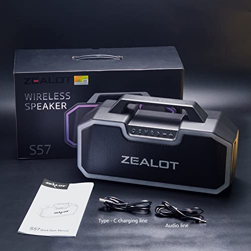 ZEALOT Bluetooth Speakers, 80W Speakers Bluetooth Wireless with Dual