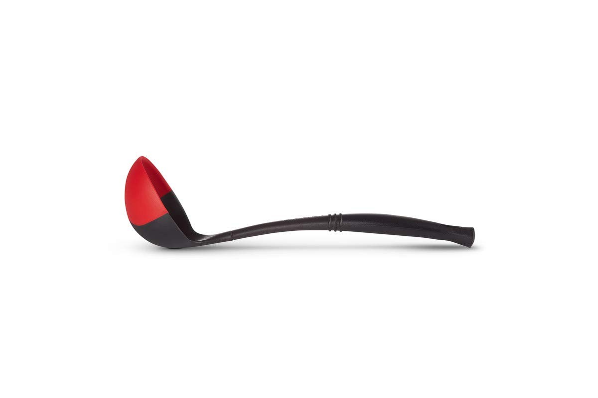 Le Creuset Professional Silicone Edge Ladle, Silicone/Nylon, Cerise, 93100400060008