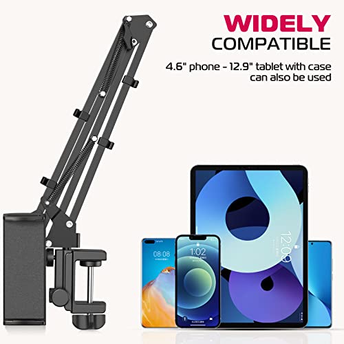 ULANZI T2 Tablet and phone Stand holder for bed - Black