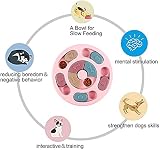 SUOXU Puzzle Feeder Toy for Dogs Pink 24cm Interactive Treat Dispenser view 6