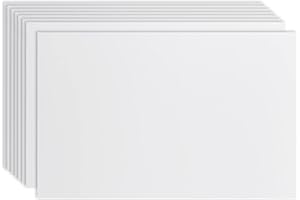 Juvale Corrugated Plastic Board Yard Signs - 24 x 36 in, White, 8-Pack, 4mm - Blank Yard Signs with Stakes for Outdoor Use - Poster Boards & Corrugated Plastic Sheets for DIY Projects