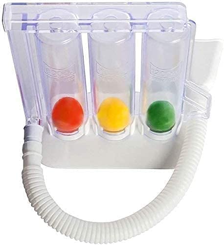 Doctist Three Ball Spirometer Breathing Respiratory Exerciser for Sustained deep Breathing, Relieve Anxiety and Fight Stress, Strengthens Respiratory System & Helps Reduce Shortness of Breath.