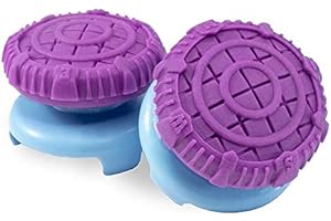 GGZone 2Pcs Hand Grip Extenders Caps for PS4 Controller FPS Thumb Grips High-Rise Covers (Purple B)