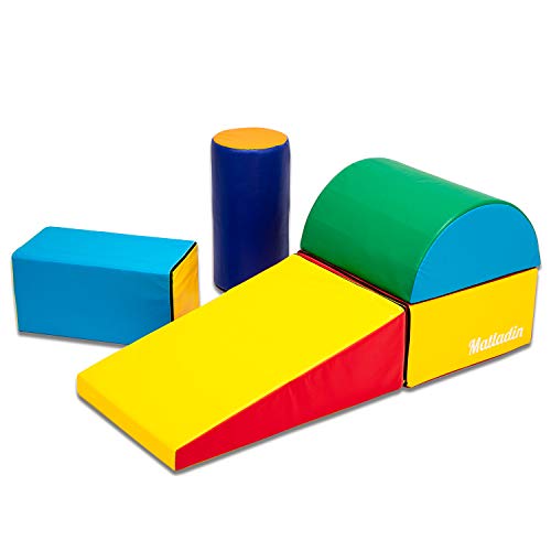 Matladin Indoor Safe Soft Foam Climber 5Piece Sets, Beginner Toddler