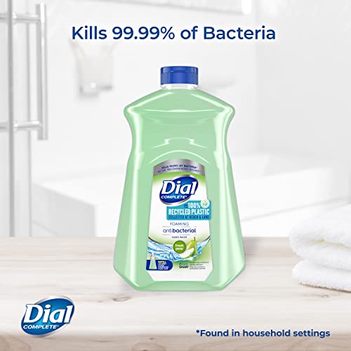 Dial Complete Antibacterial Foaming Hand Soap Refill, Fresh Pear, 52 fl