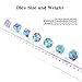 Resin D&D Dice Set,DNDND Translucent Multiable Colors Polyhedral Dice with Organza Bag for DND,Dungeons and Dragons Roleplay Games and Table Games