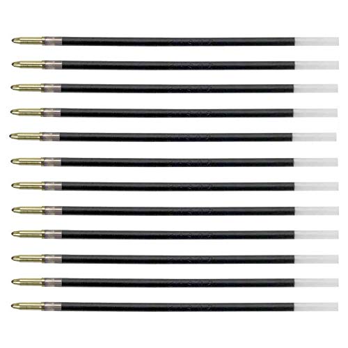 BIC Pack of 12 Refills for Ballpoint Pens 4 Colours Medium Tip 1 mm Blue