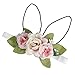 DreamLily Baby Girls Flower Crown Spring Bunny Headband Woodland Floral Head Piece for Toddler BB14 (Pink)