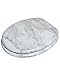 Sanilo Soft Close Toilet Seat ROUND, Quiet and Slow Close Lid and Seat, Strong Bumpers and Hinges, Marble