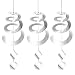 Chephon Bird Repellent Spiral Reflectors with Reflective Scare Discs - Decorative Bird Deterrent Device to Scare Birds Away Like Woodpeckers, Pigeons and Geese - 3 Pack with Free Hooks