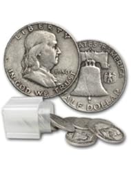 Coins: $10.00 (20ct) Roll of 90% Silver Coin (Franklin Halves) - Orosanto