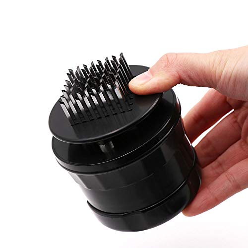 HouseHoo Meat Tenderizer, Professional Stainless Steel Meat Tenderizer Tool with 56-Blade, BBQ Tenderizer for Meat, Steak, Fish, Meat Tenderizer Needle, Manual Meat Tenderizer and Kitchen Accessories