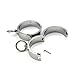 Chastity Lifestyle Quality Steel Restraints no Padlock Locking Bondage Chastity cage (30mm)