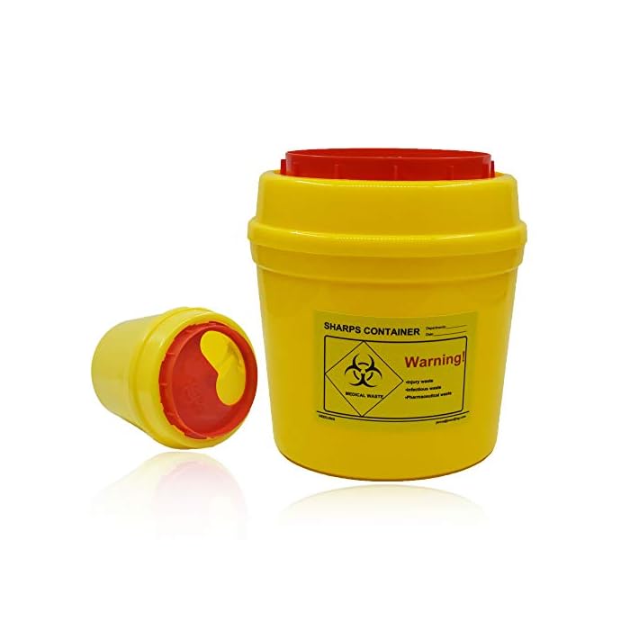 4Pack Sharps Container（1 Quart）,Sharps Needle Disposal Containers
