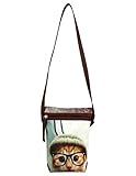 Dainty Pussy Cat With Glasses Digitally Printed