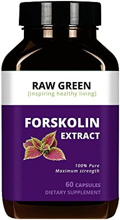 Raw Green Organics Forskolin Extract - 20% Standardized Forskolin (60 capsules)