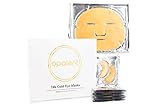 24k Gold Eye Mask + Bonus 24K gold face mask for Men and Women | 15 Pairs Included with Hyaluronic Acid for Dark Circles Around the Eye | Collagen Gold Dust Mask by Opalent