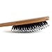 Hair Brush, Boar Bristle Hair Brush - Natural Wooden Bamboo Helps Maintain and Control Frizzy, Unmanageable Hair, While the Pins Hair Detanlger and Massage Scalp For Healthy Hair (Eco-Friendly Paddle)