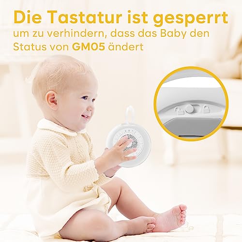 Easy@Home White Noise Machine: Portable Sleep Aid Babies with White Noise | Night Light | 26 Soothing Lullabies & Nature Sounds | 3 Timer Settings | 7 Colourful Lighting & USB
