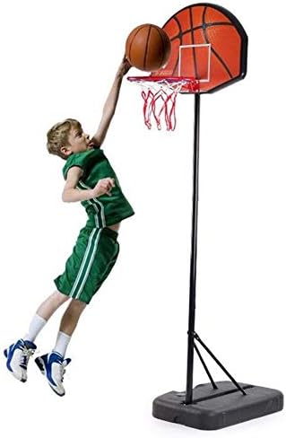 Xjjun バスケットゴール 子供向けの屋外スポーツ 高さ調整可能 持ち上げることができます 強化ベース フリー スタンディング 屋内 Color バスケットボールフープ A プレゼント High152 5cm Size 安定した