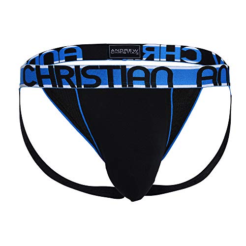 Andrew Christian Trophy Boy Active Mesh Jock Black