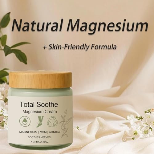 LBOYLOVE® Total Soothe Magnesium Cream,Nerve Relief Cream,Joint Relief with Mineral Delivery Formula, MSM & Arnica for Knee Joint & Muscles