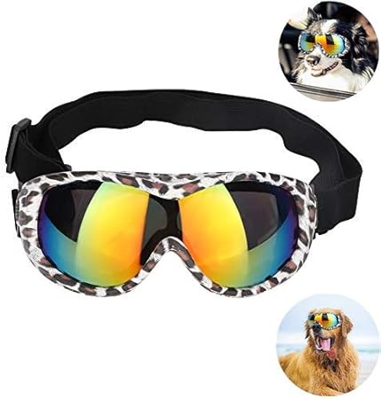 leopard print ski goggles